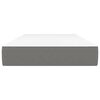 vidaXL Matelas de lit &agrave; ressorts ensach&eacute;s Gris fonc&eacute; 90x190x20cm Tissu