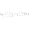vidaXL Chenil Argent&eacute; 50 m&sup2; Acier