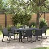 vidaXL Ensemble de salle &agrave; manger pour jardin 7 pcs Anthracite