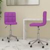 vidaXL Chaises &agrave; manger pivotantes lot de 2 violet similicuir