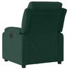 vidaXL Fauteuil inclinable vert foncé velours