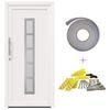 vidaXL Porte Frontale Blanc 88 x 200 cm PVC