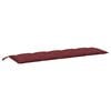 vidaXL Coussin de banc de jardin rouge bordeaux m&eacute;lang&eacute; tissu