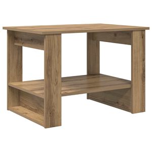 vidaXL Table basse Ch&ecirc;ne artisanal 72 x 50 x 50 cm Bois d'ing&eacute;nierie
