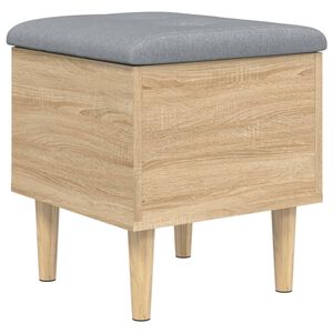 vidaXL Banc de rangement ch&ecirc;ne sonoma 42x42x46 cm bois d'ing&eacute;nierie