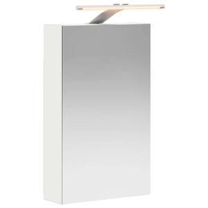 vidaXL Armoire Miroir de Salle de Bain Blanc 30 x 10,5 x 50 cm