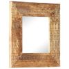 vidaXL Miroir sculpté à la main 50x50x2,5 cm bois de manguier solide