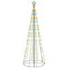vidaXL Arbre de Noël cône 310 LED Colorées 100x300 cm