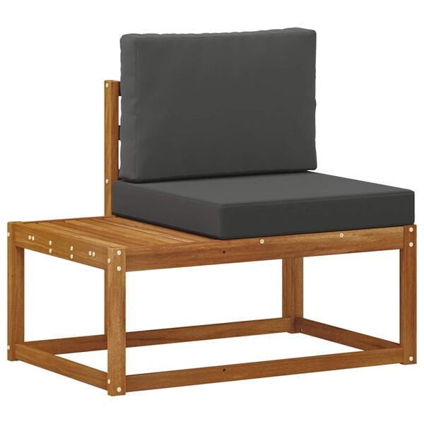 vidaXL Ensemble de canap&eacute;s d'ext&eacute;rieur avec coussin 2 pcs Naturel