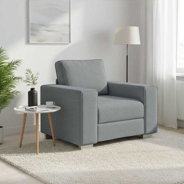 vidaXL Canap&eacute; Gris clair 100 x 80 x 82 cm tissu