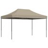 vidaXL Tente de r&eacute;ception pliable escamotable taupe 440x292x315 cm