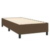 vidaXL Sommier &agrave; lattes de lit et matelas et LED Marron fonc&eacute; 90x200cm