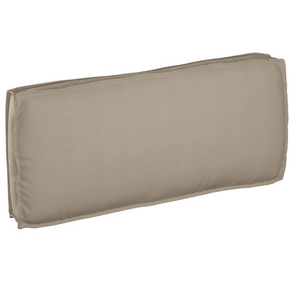 vidaXL Coussin pour assise / dossier de palette Taupe 120 x 50 x 12 cm