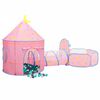 vidaXL Tente de jeu pour enfants avec 250 balles Rose 301x120x128 cm