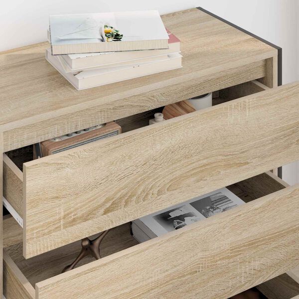 vidaXL Buffet avec tiroir Sonoma 79 x 36 x 75.5 cm Bois d'ing&eacute;nierie