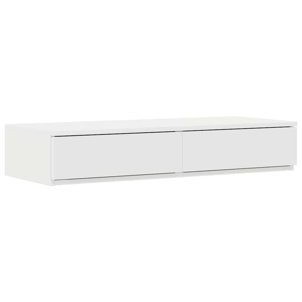 vidaXL Tiroirs de lit Blanc 80 x 36,5 x 16,5 cm Bois d'ing&eacute;nierie