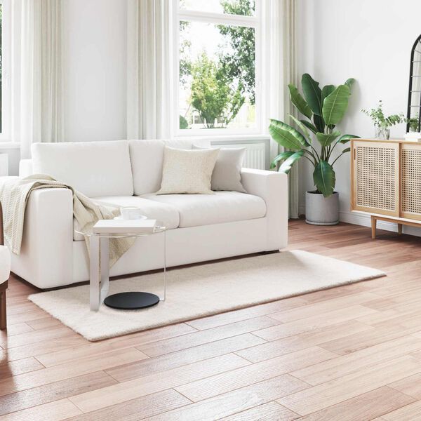 vidaXL Tapis en Fourrure Synth&eacute;tique de Lapin Olite Cr&egrave;me 80 x 200 cm