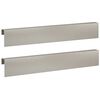 vidaXL Profil&eacute; de recouvrement de jardin 2 pc 100 x 6 x 15 cm