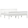 vidaXL Cadre de lit sans matelas blanc bois massif de pin 180x200 cm