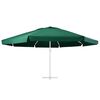 vidaXL Tissu de remplacement pour parasol d'ext&eacute;rieur Vert 610 cm
