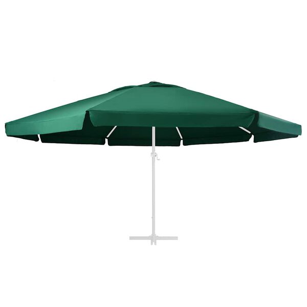 vidaXL Tissu de remplacement pour parasol d'ext&eacute;rieur Vert 610 cm