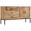 vidaXL Buffet 140x35x75 cm Bois de manguier massif