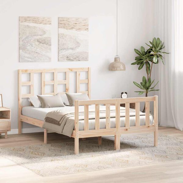 vidaXL Cadre de lit sans matelas bois de pin massif