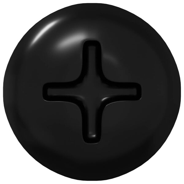 vidaXL Clou auto-perceur 12 pcs Noir 4 x 25 mm Acier