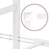 vidaXL Cadre de lit métal sans matelas et pied de lit blanc 120x190 cm