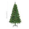 vidaXL Arbre de Noël artificiel pré-éclairé et boules vert 150 cm