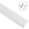 vidaXL Nez de marche forme en L 15 pcs aluminium 100 cm argent&eacute;