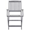 vidaXL Chaises pliables d'ext&eacute;rieur lot de 2 et coussins Bois d'acacia