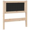 vidaXL Tête de lit Autre Marron 75 cm Bois massif en pin
