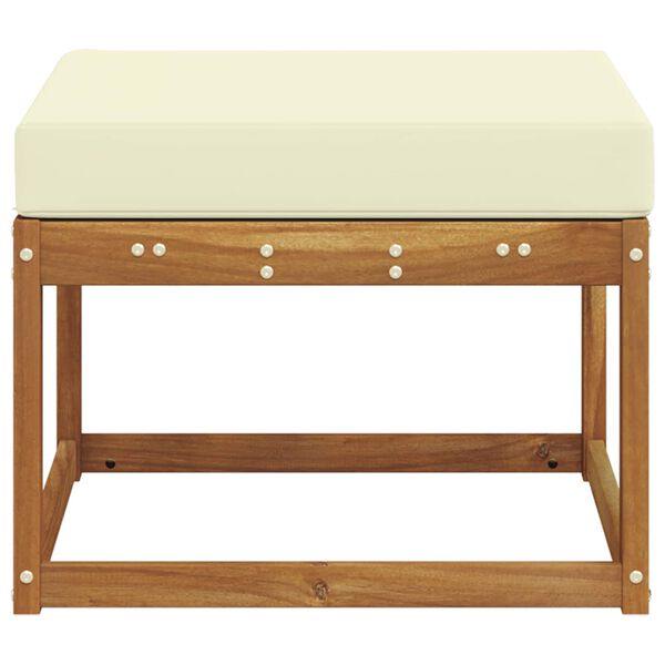 vidaXL Pouf d'Ext&eacute;rieur Bois d'Acacia Massif Naturel