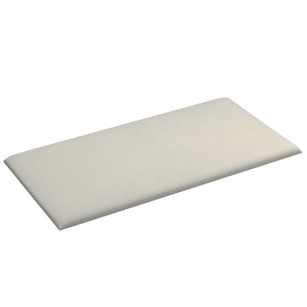 vidaXL T&ecirc;te de lit murale 12 pcs Cr&egrave;me 30 x 15 cm Velours