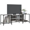 vidaXL Meuble TV sonoma gris 153x37x50 cm bois d'ing&eacute;nierie