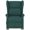 vidaXL Fauteuil de massage Vert fonc&eacute; Tissu