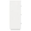 vidaXL Buffet haut Blanc 67x40x108,5 cm Bois massif de pin