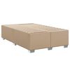 vidaXL Cadre de lit sans matelas cappuccino 120x190 cm similicuir