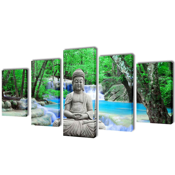 Set de toiles murales imprim&eacute;es Bouddha 200 x 100 cm