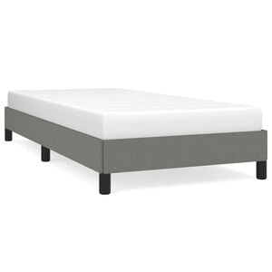vidaXL Cadre de lit sans matelas gris fonc&eacute; 80x200 cm tissu