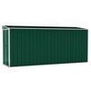 vidaXL Abri de jardin mural Vert 118x382x178 cm Acier galvanis&eacute;