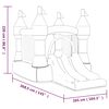 Happy Hop Ch&acirc;teau gonflable avec toboggan double 368,5x265x220 cm PVC