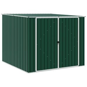 vidaXL Abri de jardin Vert 195x198x159 cm M&eacute;tal galvanis&eacute;