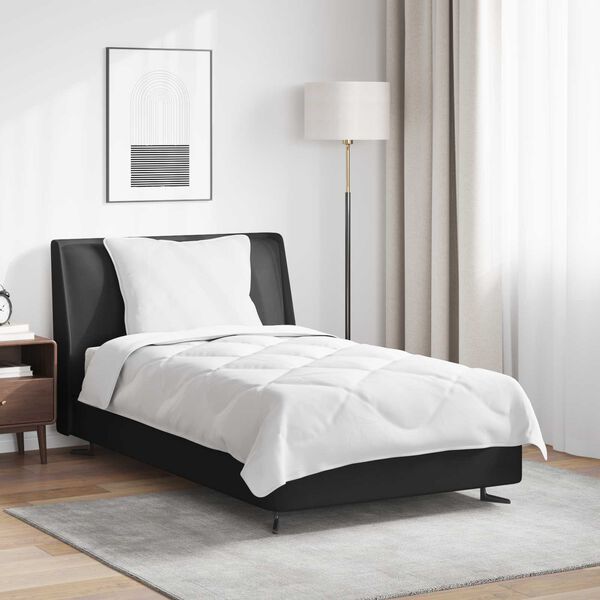 vidaXL Duvet toutes saisons avec oreiller 2 pcs Blanc Microfibre