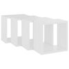vidaXL &Eacute;tag&egrave;res cube murales 4 pcs Blanc 26x15x26 cm