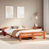 vidaXL Cadre de lit sans matelas cire marron 160x200cm bois pin massif