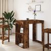 vidaXL Table de bar chêne fumé 102x70x103,5 cm bois d'ingénierie
