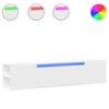 vidaXL Meuble TV mural avec LED blanc 180x31x39,5 cm