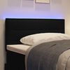 vidaXL T&ecirc;te de lit LED avec des lumi&egrave;res &agrave; LED Noir 80 cm Polyester